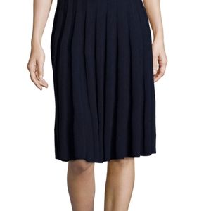 St John black pleated skirt